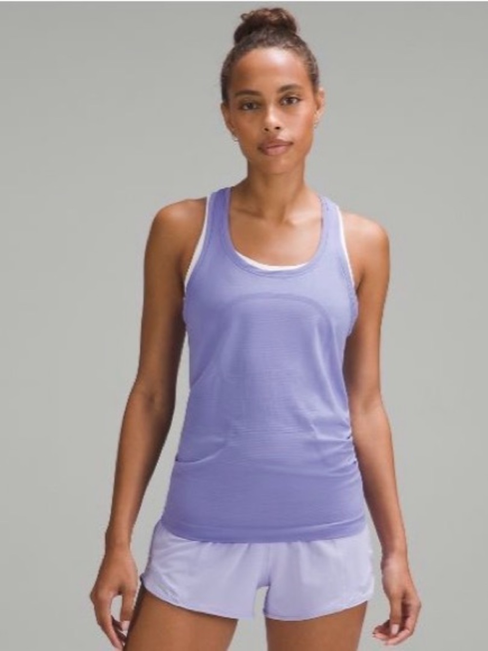 Lululemon Swiftly Tech Hip Length Racerback Tank Top - Sz 8 Dark Lavender